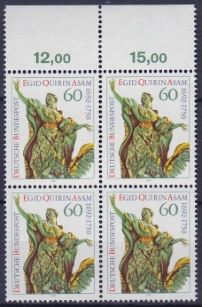 BRD 1624 Viererblock ** - 1992